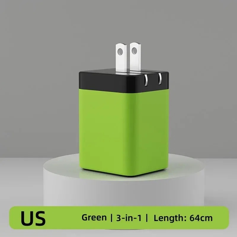 Plug Type: IT - 120W Super Fast Charge Type C USB Phone Charger With Telescopic Retractable USB C Cable For Iphone 16 15 Samsung Laptop