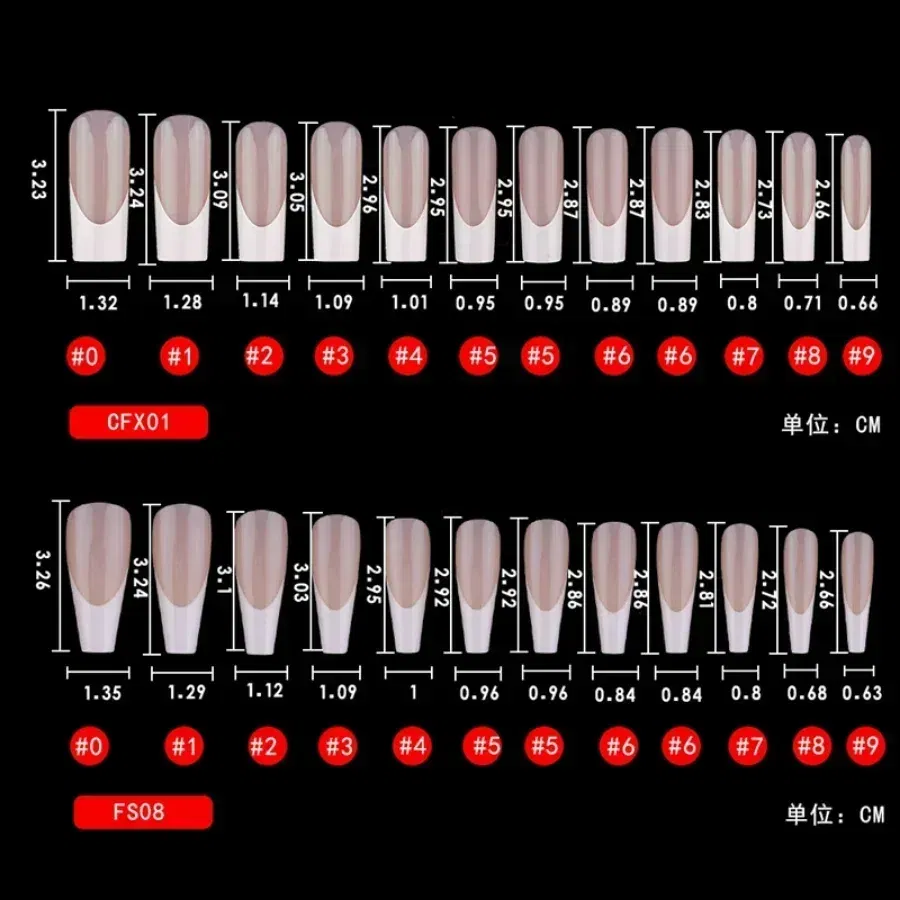 Color: Dark Grey - 24Pcs/bag French False Nails Frosted Press on Fake Nail Tips Full Cover Artificial Fingernails Ballet Detachable