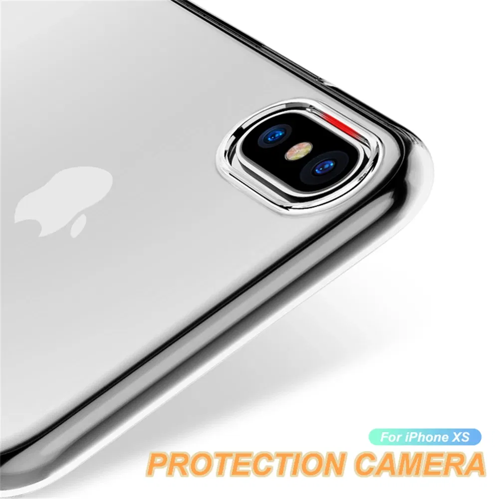 Material: artificial leather - Transparent Soft Case For iPhone 11 12 13 Mini 15 14 Pro XS Max Clear Silicone Case For iphone X XR 8 7 Plus SE 2020 Back Cover