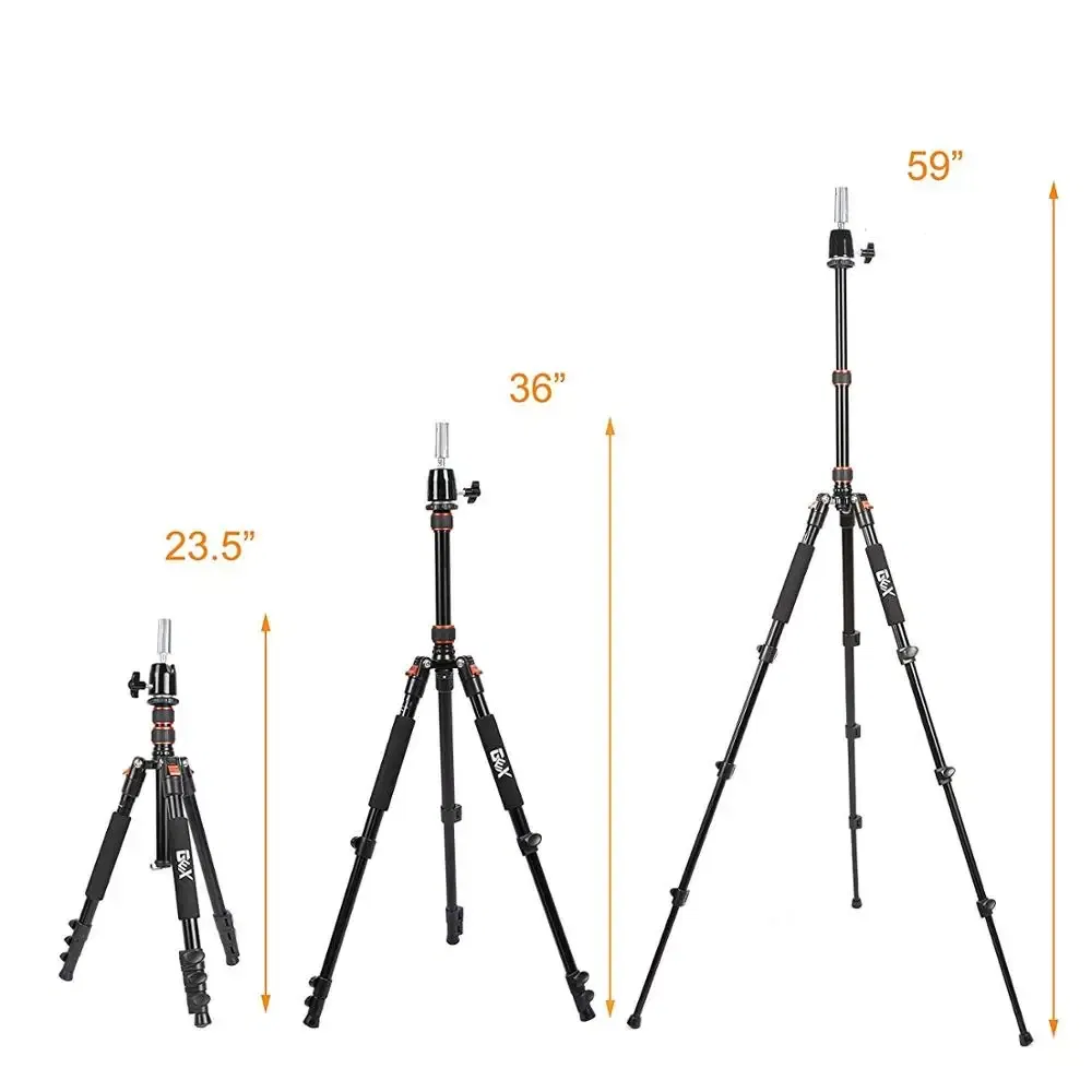 Ships From: CHINA - Black Multifunction Mannequin Tripod/Camera Stand Canvas Block Training Doll Manikin Head Wig Stand for Cosmetology Hairdres