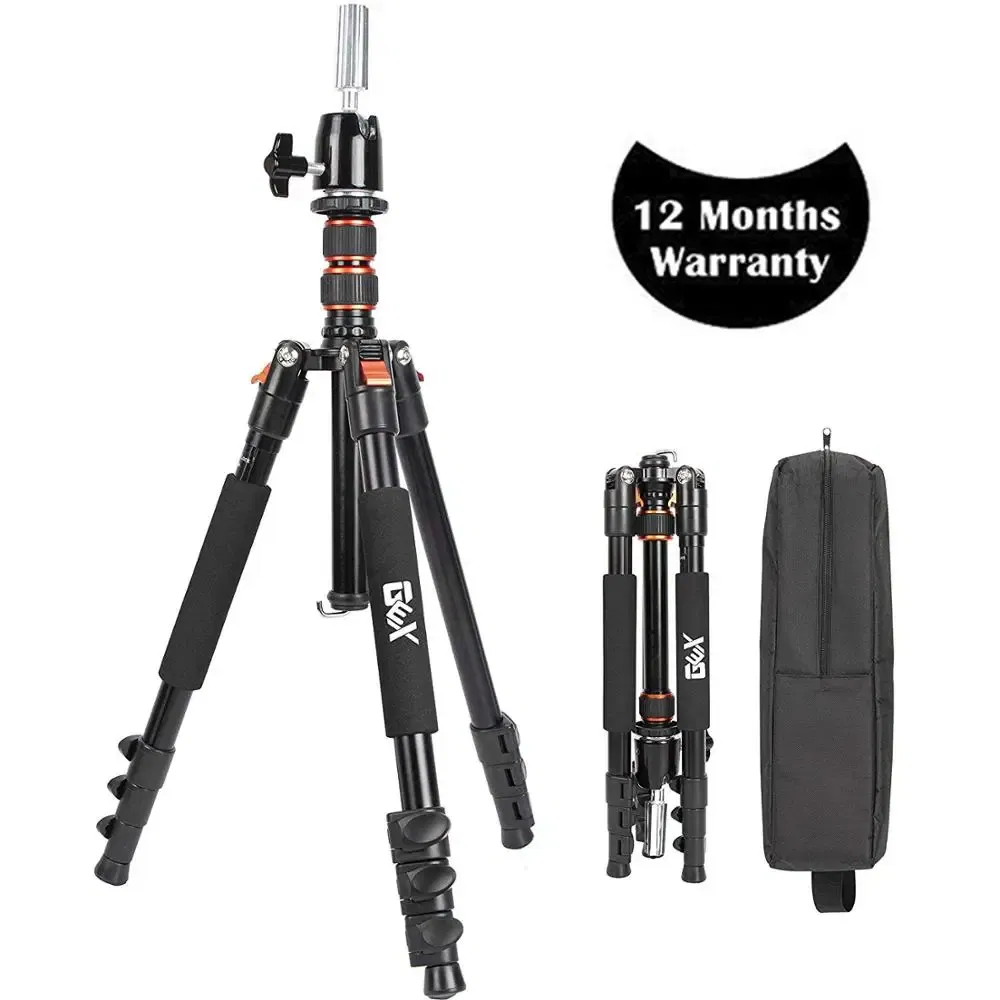 Ships From: CHINA - Black Multifunction Mannequin Tripod/Camera Stand Canvas Block Training Doll Manikin Head Wig Stand for Cosmetology Hairdres