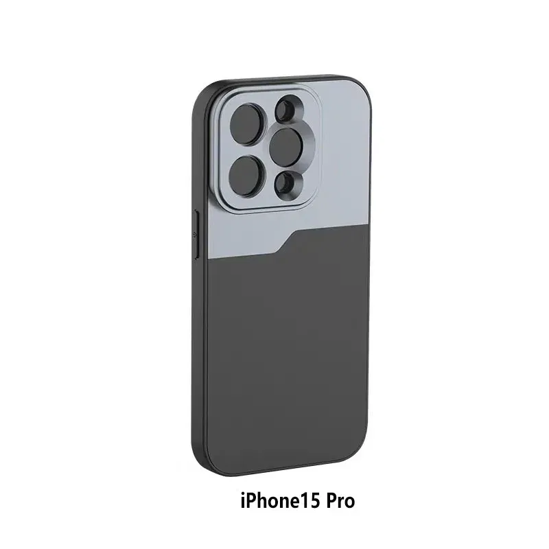 Color: Pink - 17MM Thread Phone Case for iPhone 14 15 16 Plus Pro Max Anamorphic Macro Wide Angle 17MM Lens Mount Phone Case for Ulanzi Kaise