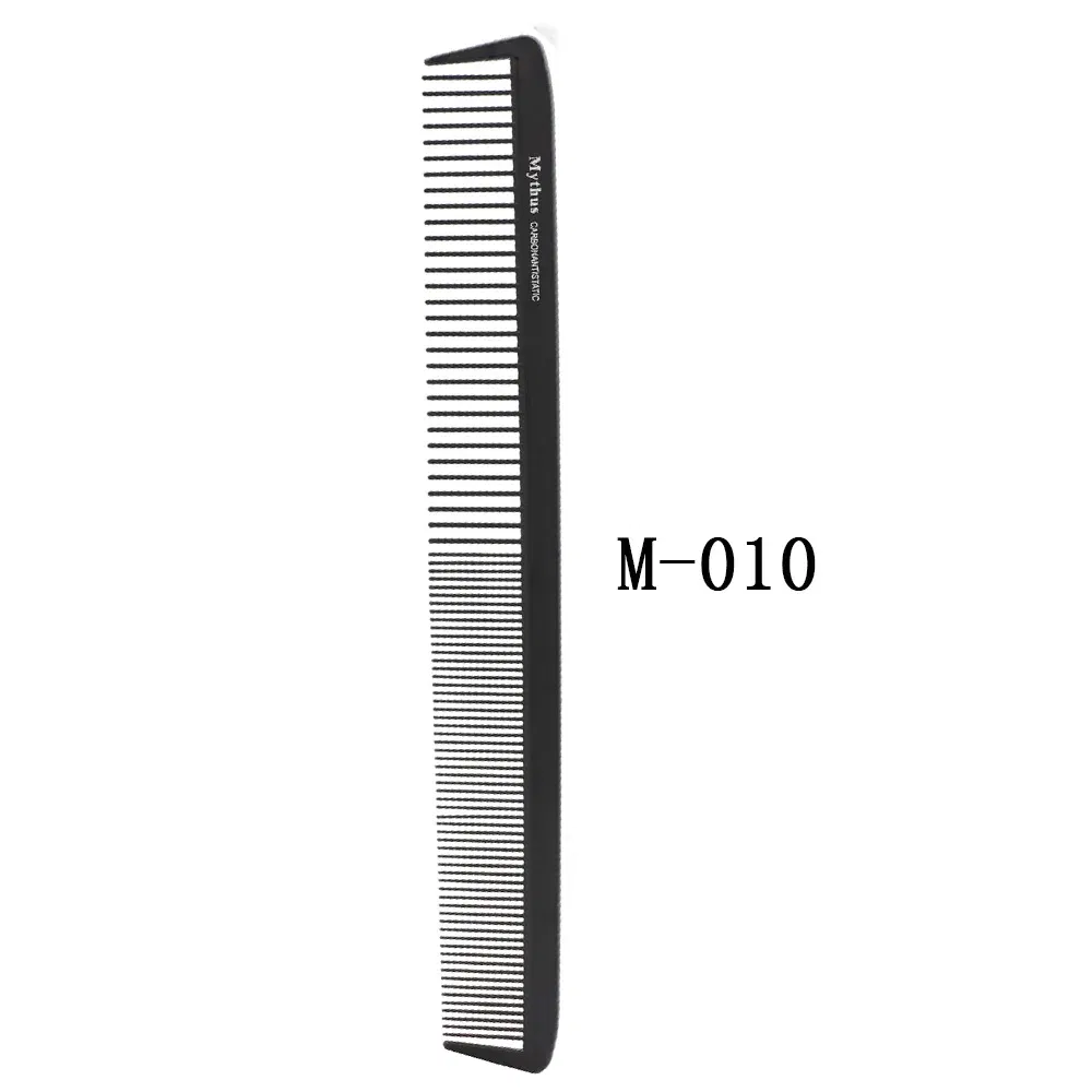 Color: Light Pink - Mythus Hairdressing Carbon Comb For Haircut Barber Anti Static White Rat Tail Comb Beauty Professional Hair Styling Tools Comb