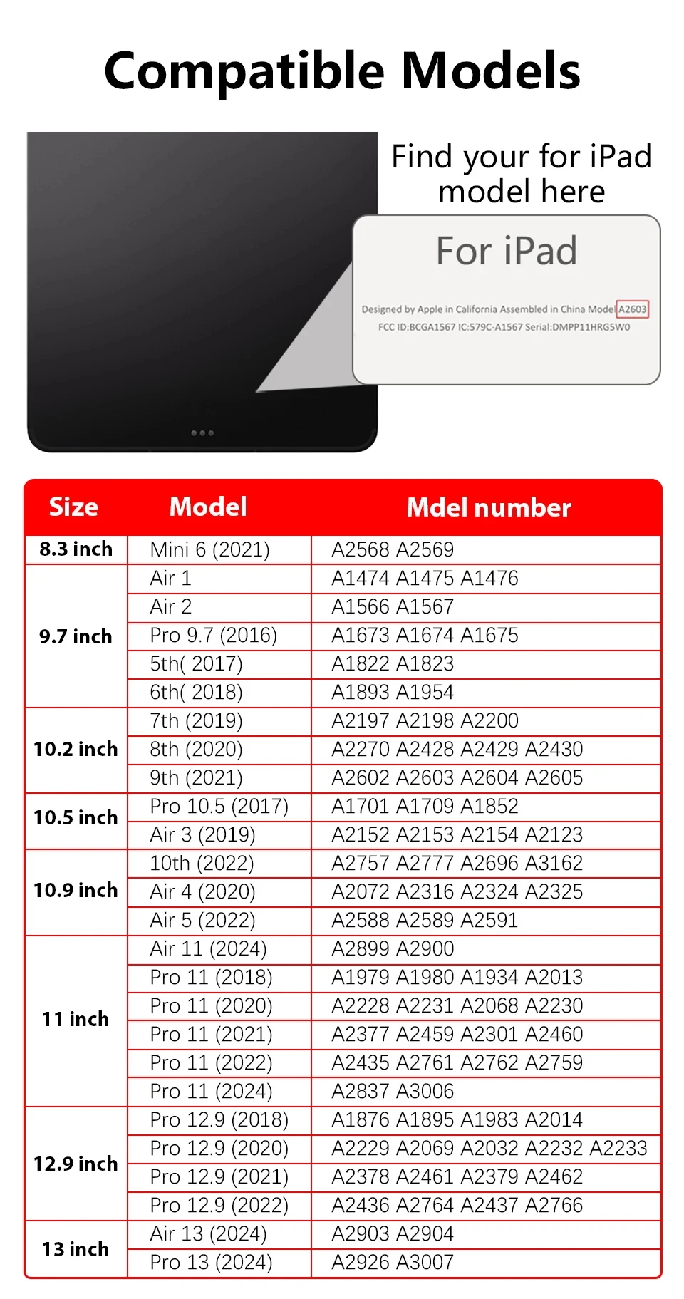 Color: black, Size: nine - For 2025 iPad Air 11 Case iPad 10th Generation  11th A16  9th  Cover Gen  iPad Pro11 4 5 10.9in 12.9 M2 M3 M4 Pencil Holder Case