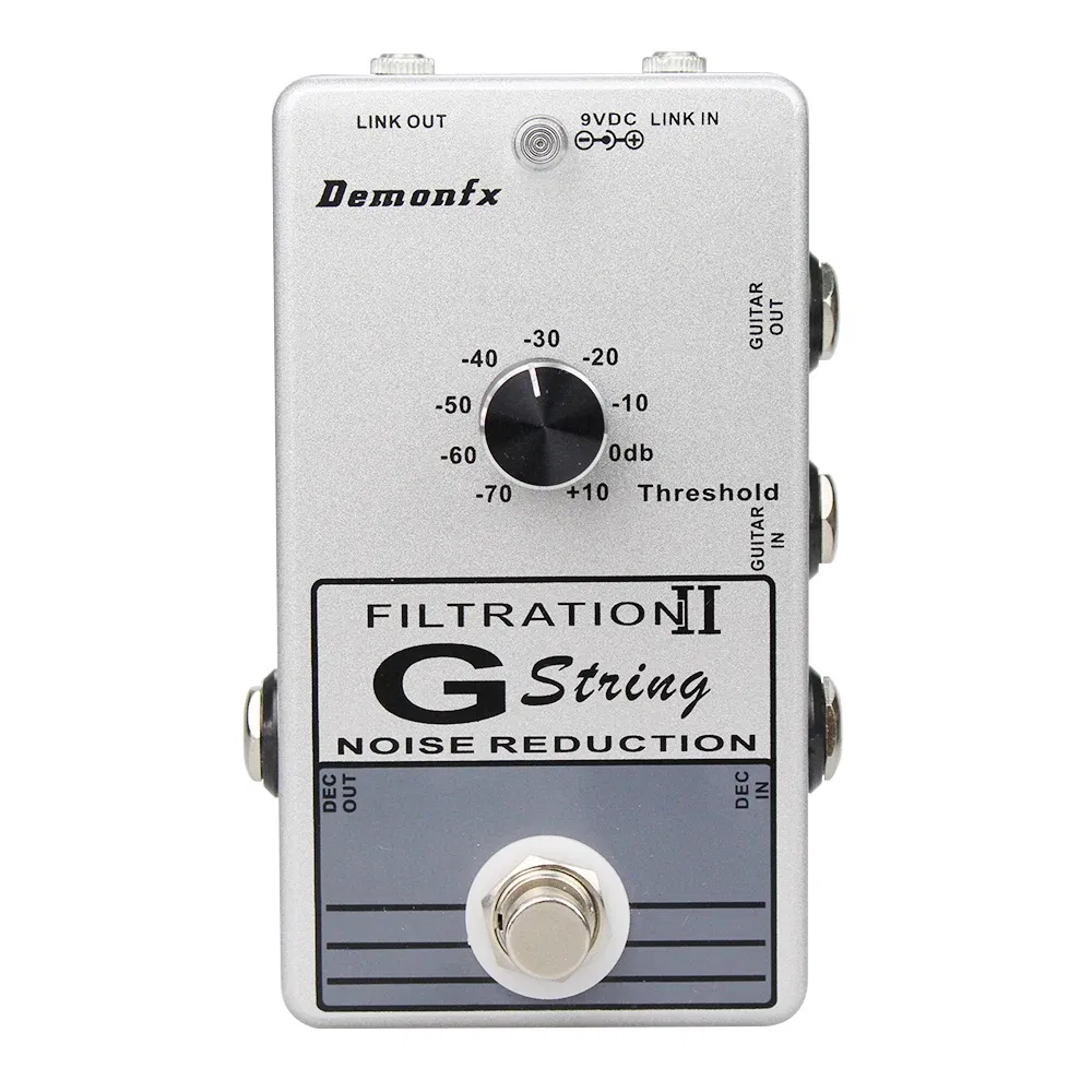 Color: Light Grey - Demonfx High quality Guitar Effect Pedal Wah Distortion Overdrive Delay Reverb Compressor Booster Pedal
