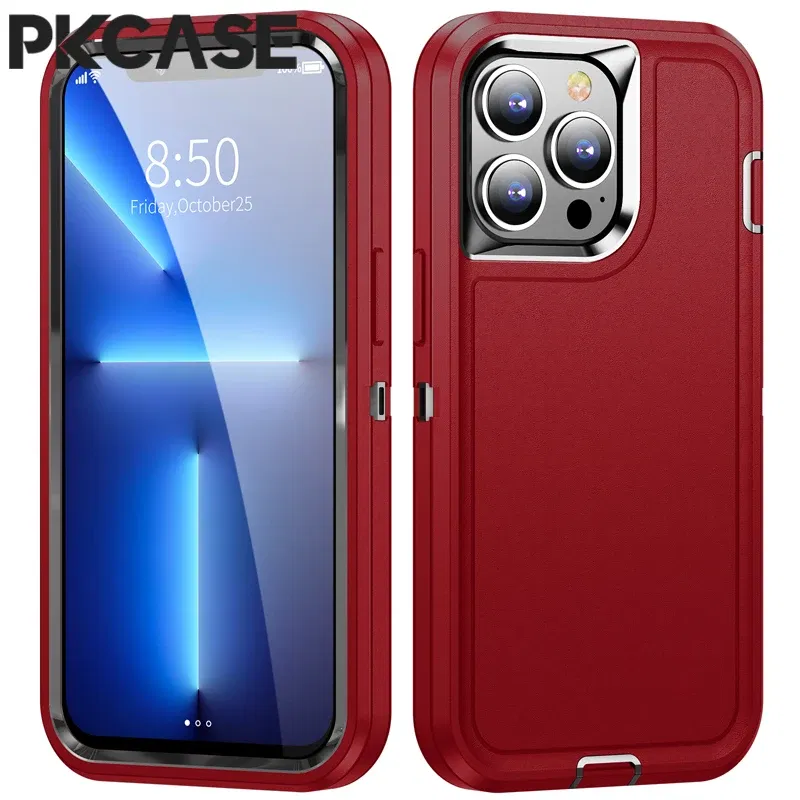 Color: Lavender, Material: PP - PKCASE Shockproof Case For iPhone 13 Mini 12 11 Pro Max 6 7 8 Plus Bracket Protective Cover For iPhone X XS XR SE 2020 2022