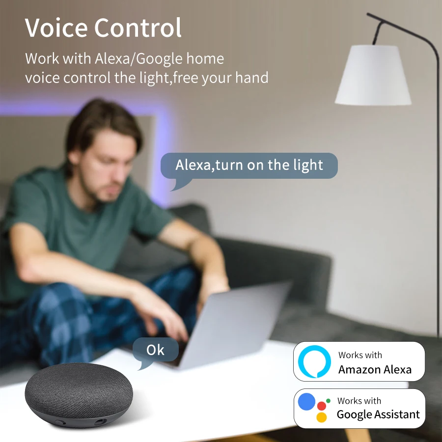 Color: GRAY, Size: 4XL - Tuya Smart Wifi Touch Switch Neutral Wire/No Neutral Wire Required US 1/2/3/4 Gang Light Switch For Alexa Google Home Alice