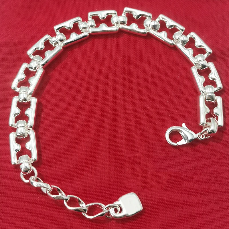 Metal Color: Platinum Plated - gift of New Hot Spanish jewelry lightweight luxury jewelry bracelet ladies party exquisite accessories high-quality gifts