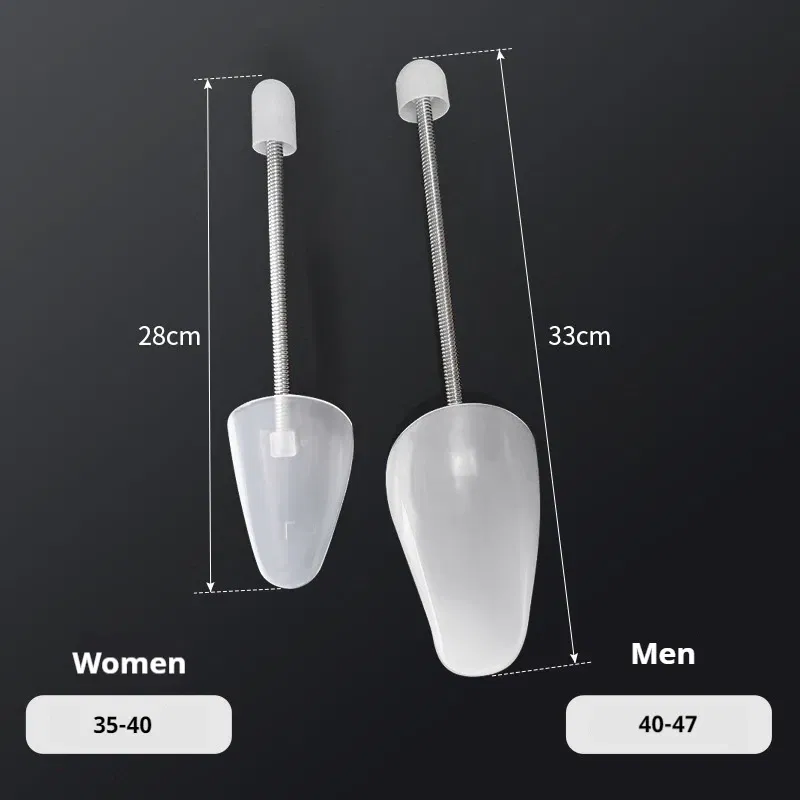 Color: Champagne - 1Pair Spring-loaded qualitative shoe stretcher Anti-deformation Inner support Shoes expander Shaping Anti Wrinkle Shoe Lasts