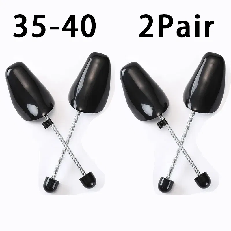 Color: Champagne - 1Pair Spring-loaded qualitative shoe stretcher Anti-deformation Inner support Shoes expander Shaping Anti Wrinkle Shoe Lasts