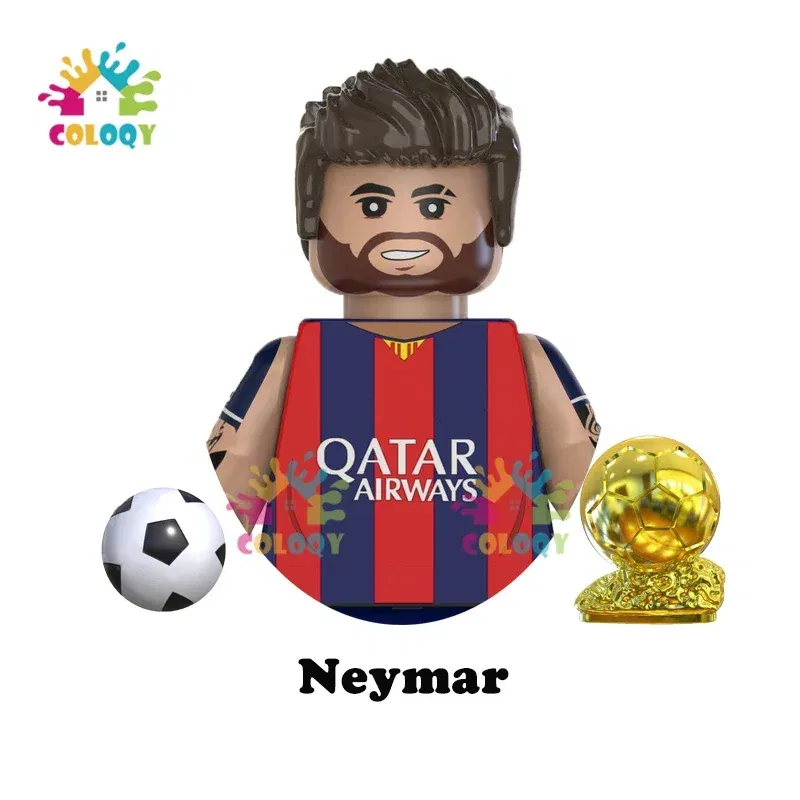Color: Dark Khaki, Ships From: CHINA - Kids Toys World Famous Football Stars Building Blocks Sport Player Mini Action Figures Golden Cup Toys For Boys Christmas Gifts