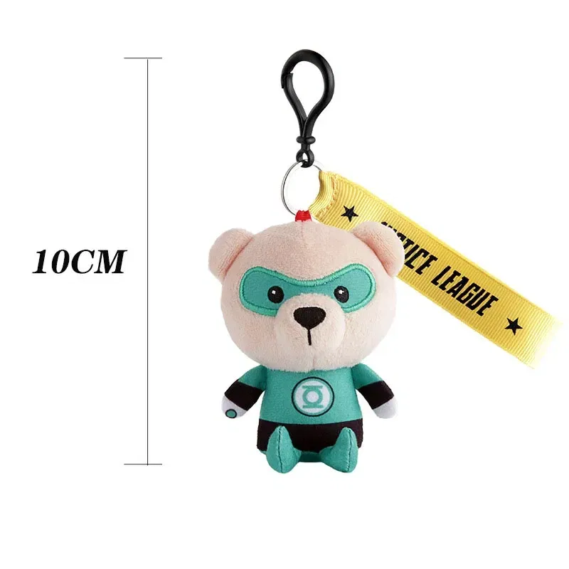 Color: HotPink - Genuine Justice League Batman Wonder Women Plush Co-branded Teddy Bear Doll Toy Cute Anime Movie Peluche Doll Birthday Gift