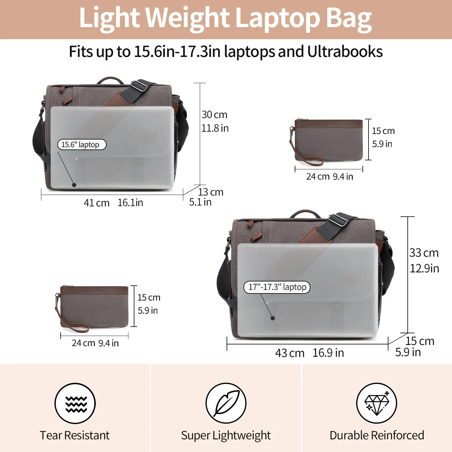 Color: black - Waterproof Canvas Messenger Bag for Men, Messenger Bag ,Shoulder Bag, Casual Computer Bag, Business Bag, Crazy Horse Cowhide