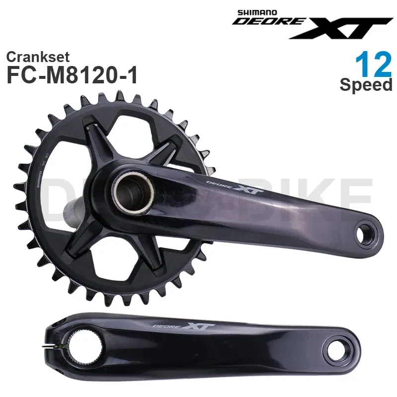 Color: Red, Crank Length: 175mm, Ships From: CHINA - SHIMANO DEORE XT M8100 12 Speed Crankset FC-M8100-1 FC-M8120-1 30T 32T 34T 170mm 175mm Original parts or with DELIC Chainring