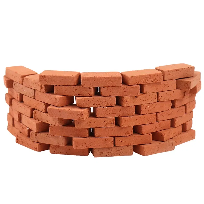 Color: light green - 50PCS 1/16 Dollhouse miniature simulation brick diy sand table landscape scenery clay Scenery Buildings Toys