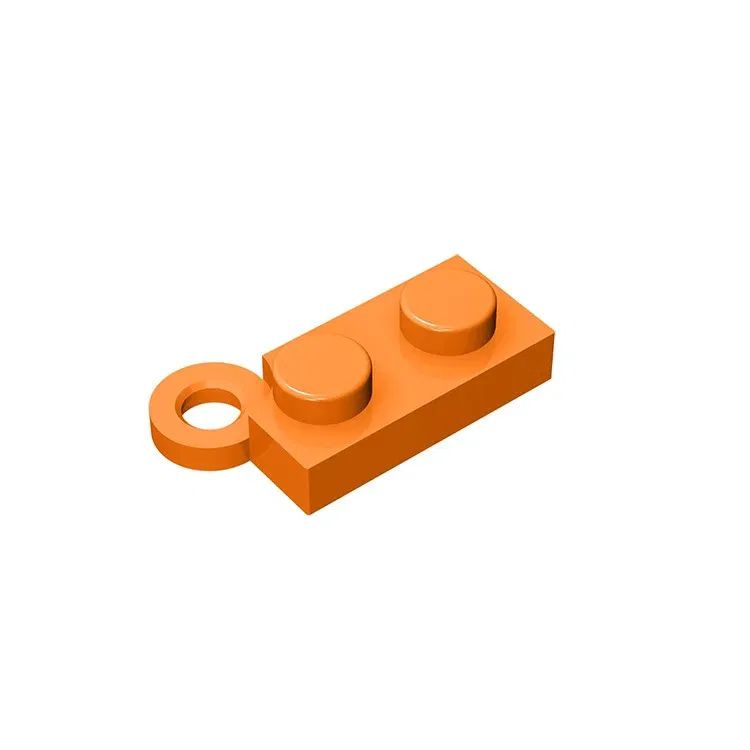 Color: Brown - 10pcs MOC Brick Parts 73983 19954 2429 Hinge Plate 1 x 4 Swivel Compatible Building Block Particle DIY Assmble Kid Brain Toy