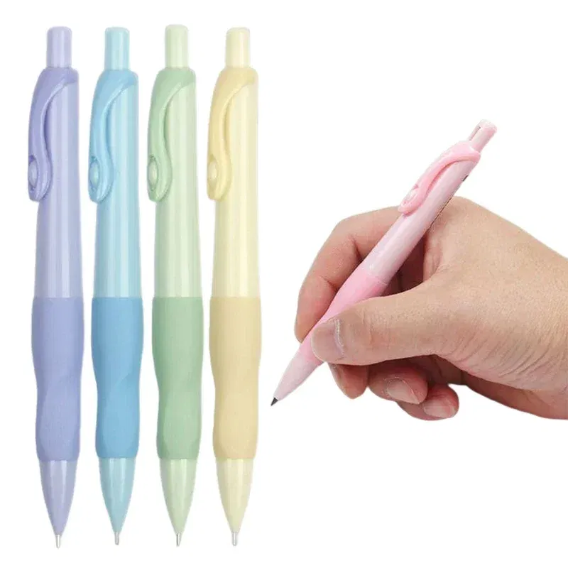 Color: Burgundy - 0.5/0.7/0.9/2.0mm Cute Dolphin Mechanical Pencil Correct holder Pencil 2B Lead Student Writing Drawing Supply School Stationery