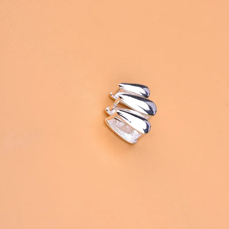 Color: black - S925 Sterling Silver melon seeds pair clip pin buckle emerald jade button head hand woven jewelry DIY accessories material packa