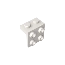 Color: light yellow - MOC PARTS GDS-641 ANGLE PLATE 1X2 / 2X2 compatible with lego 44728 21712 92411 children's toys Assembles Building Blocks