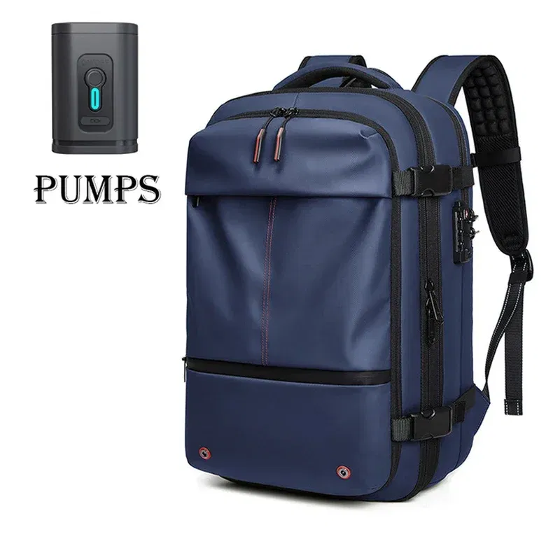 Color: MULTI - Men Travel Backpack vacuum compression Laptop Backpack 17 inch Extended Large Capacity school Backpack Hiking Business backpack