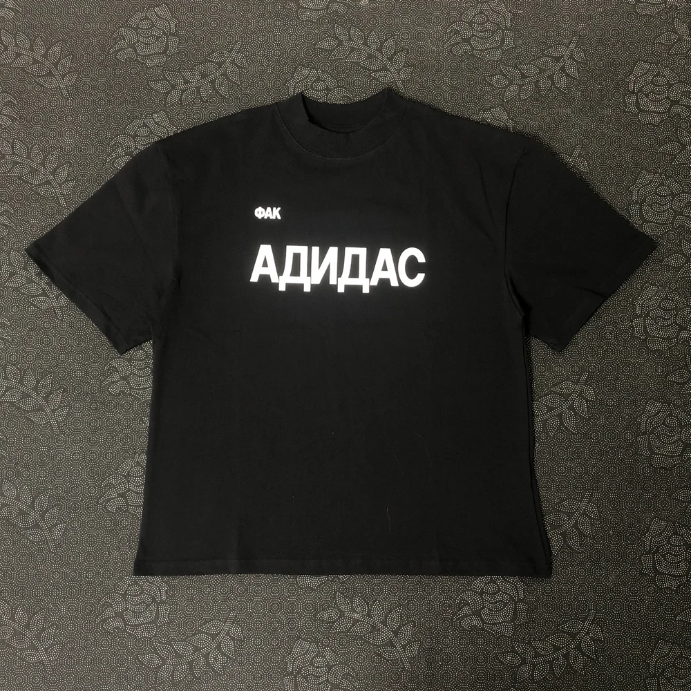 Color: black, Size: S - Frog Drift Kanye West YZY DONDA Fashion Streetwear Quality Printed Clothing Casual Loose Oversize Tee Tops T Shirt For Men