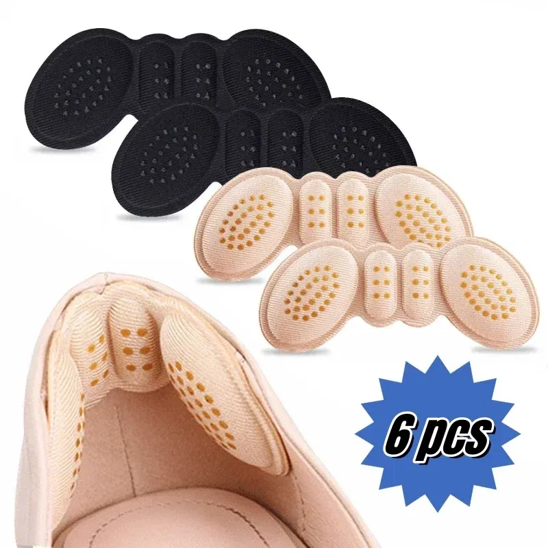 Color: Silver, Ships From: CHINA - 2/4/6PCS Women Insoles Shoes High Heel Pad Adjust Size Adhesive Heels Pads Liner Grips Protector Sticker Pain Relief Foot Care