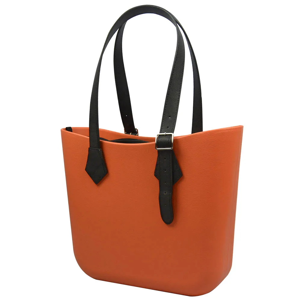 Color: Rose Gold - TANQU Diamond Shaped Variable Handle for Obag Long Adjustable Handles with Drop Buckle for O Bag for EVA Bag Body