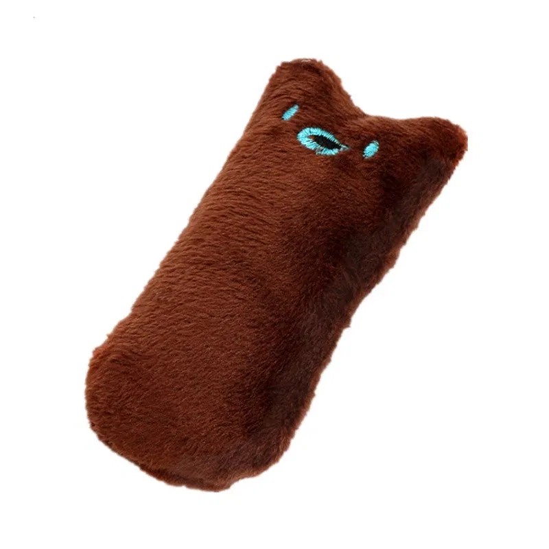 Color: black, Ships From: CHINA - 2022 Catnip Toys Funny Interactive Plush Teeth Grinding Cat Toy Kitten Chewing Toy Claws Thumb Bite Cat Mint Pets Accessories