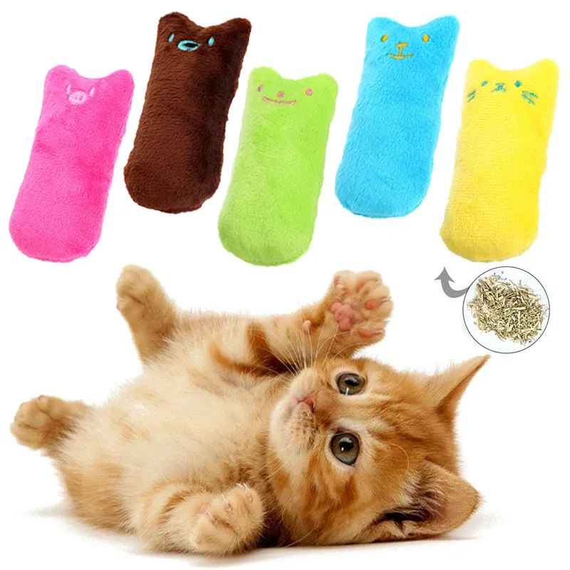 Color: black, Ships From: CHINA - 2022 Catnip Toys Funny Interactive Plush Teeth Grinding Cat Toy Kitten Chewing Toy Claws Thumb Bite Cat Mint Pets Accessories
