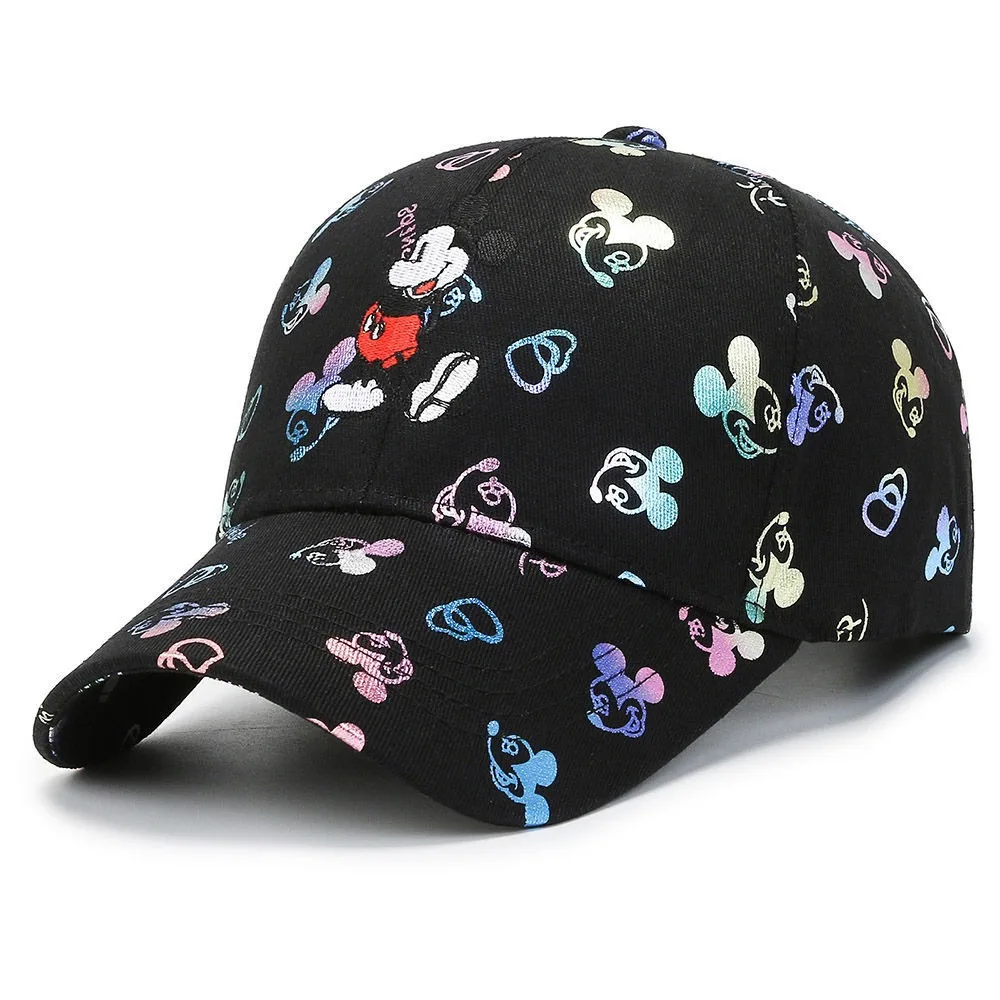 Color: camouflage, Size: Adjustable - Hot Sale Women Cartoon Cap Mickey Mouse Baseball Cap Female Streetwear Dad Hat