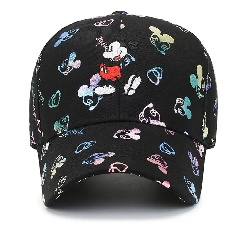 Color: camouflage, Size: Adjustable - Hot Sale Women Cartoon Cap Mickey Mouse Baseball Cap Female Streetwear Dad Hat