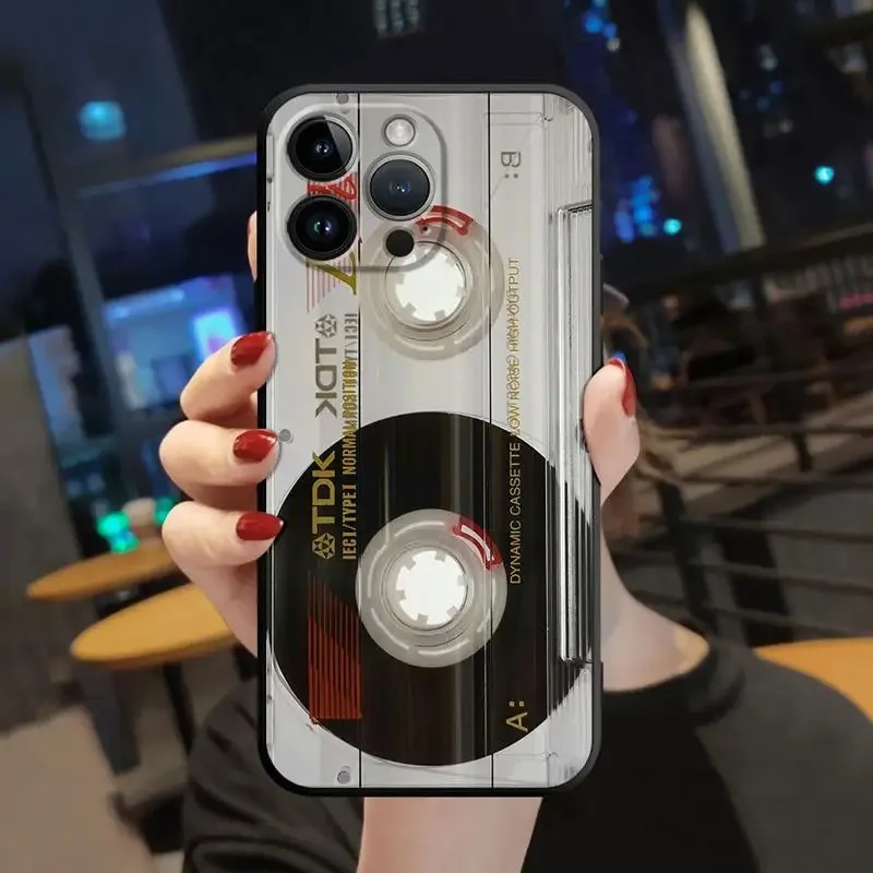 Color: Brown, Material: Vinyl - Retro Camera Games Phone Case For Samsung Galaxy S10 S20 S21 S22 S23 S24 FE Plus Ultra Note 20 Mobile Cover Shell