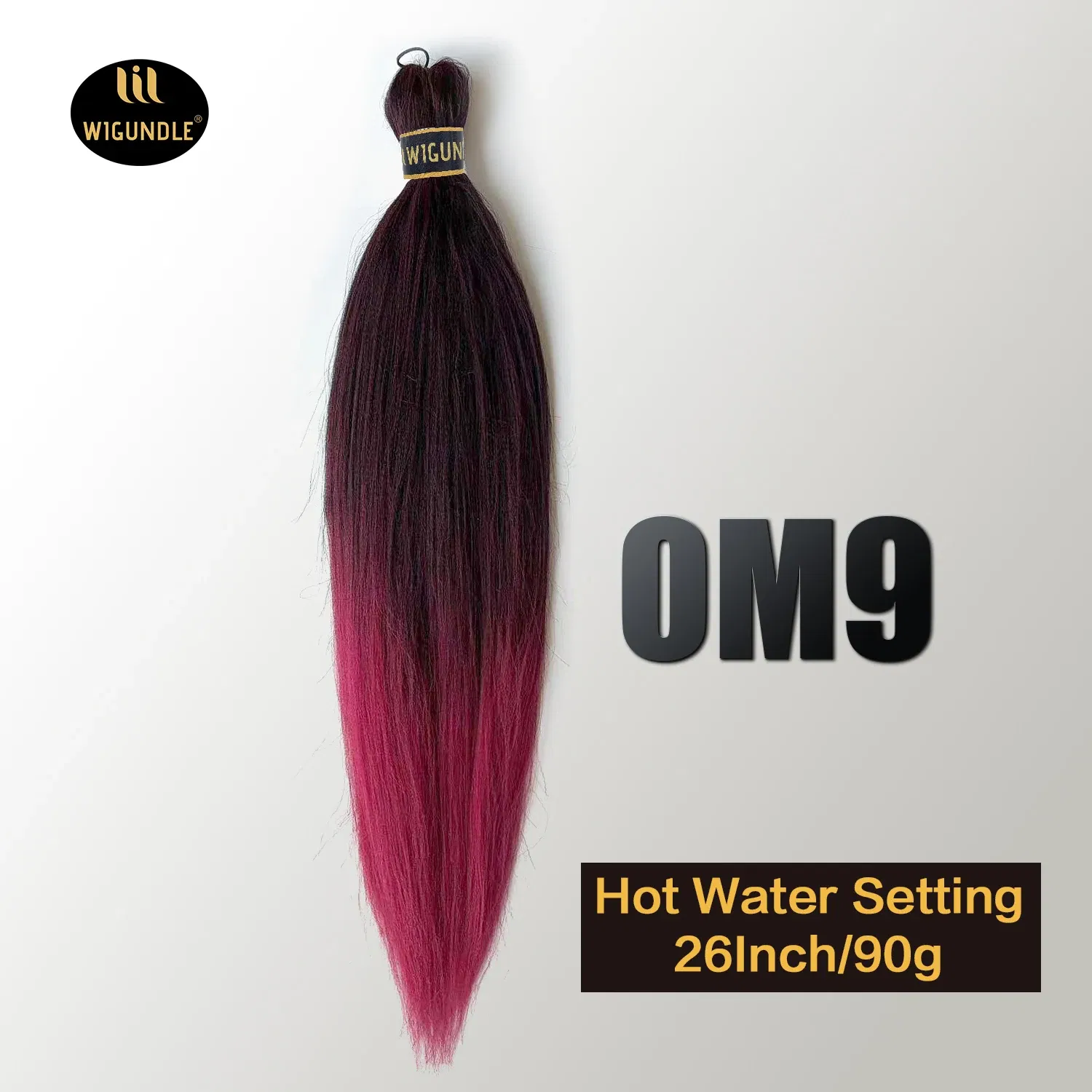 Color: T1B/30, Stretched Length: 26inches, Bulk Buy: 1Pcs/Lot - Kanekalon 26inch Hot Water Set Pre Stretched Jumbo Braiding Hair Box Twist Braids Synthetic Hair Extensions For Women Soft Yaki
