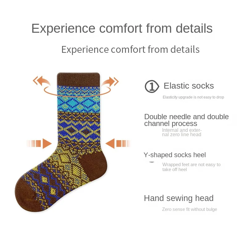 Color: GRAY, Size: 7-9T - Three Pairs of Spring and Autumn New Children's Double Needle Double Road Boneless Zero Line Combed Cotton Comfortable Socks