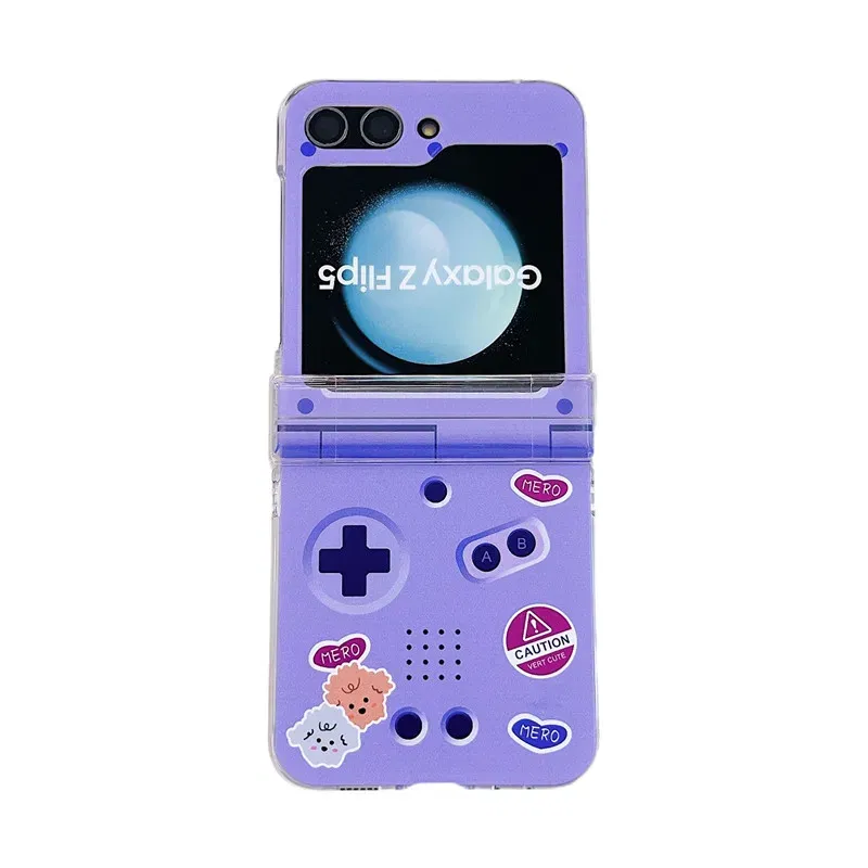 Color: SKY BLUE, Material: PE - Cute Bracelet Phone Cases For Samsung Galaxy Z Flip 3 4 5 6 7 FE Hard Plastic PC Plush Case For Samsung Z Flip5 ZFlip5