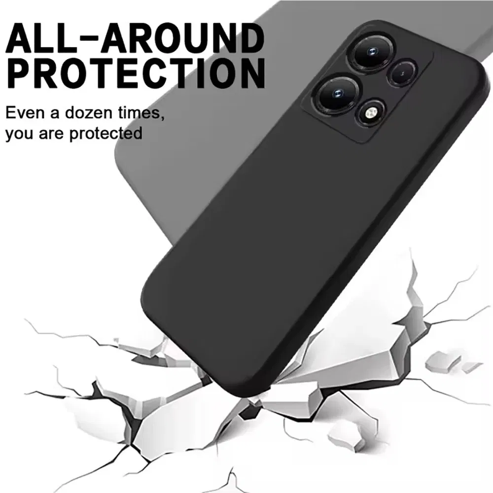Color: pink, Material: ABS - Black Practical Silicone Phone Case For Xiaomi Redmi Note 14 13 12 11 10 9 8 7 Pro Plus 5G 4G 8T 9S 9T 10T 10S 11S 12S Cover