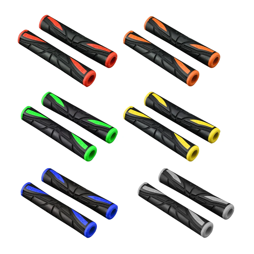Color: Orange - 2Pcs Soft Anti-Slip durable Brake Handle Silicone Sleeve Motorcycle Bicycle Protection Cover Protective Handlebar Accessories