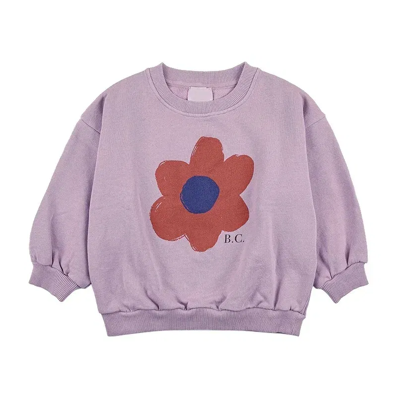 Color: Blue, Kid Size: 4 - Children's Spring Autumn Hoodie Cartoon Print Unisex Sweatshirt European Style Top for Boys And Girls