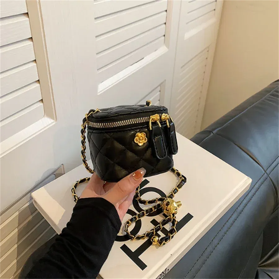 Color: Blue - New Fashion Children's Bag Girl Baby Lingge Chain Bag Girl Crossbody Bag Handbag Bags For Girls Free Shipping Kids Bag