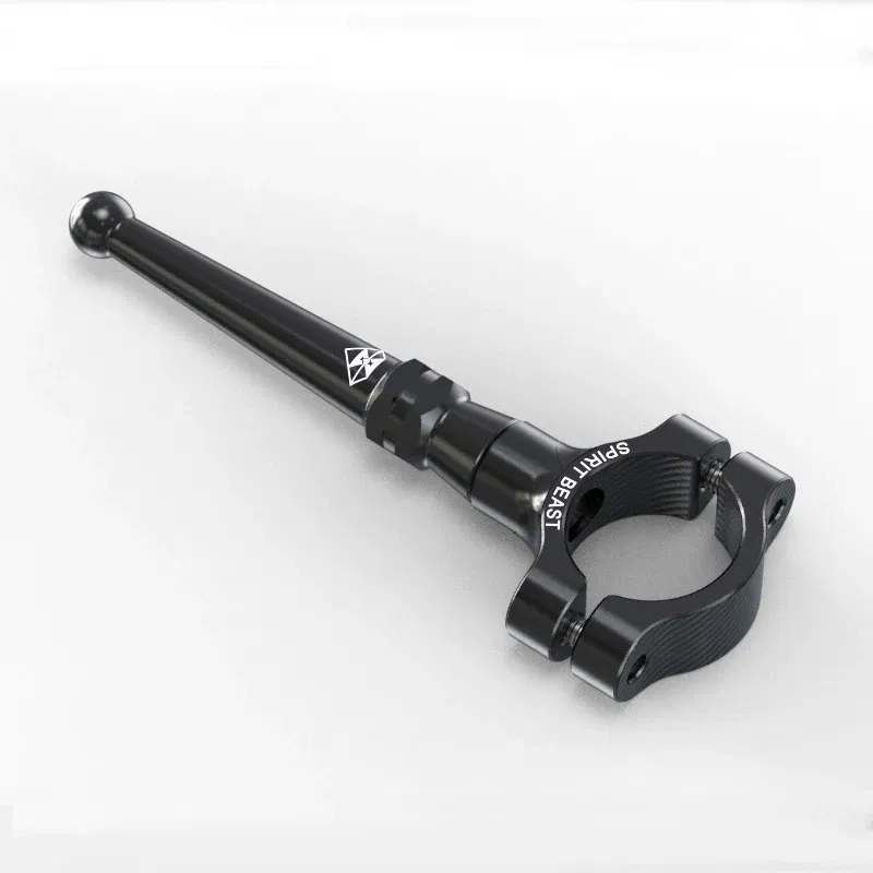 Color: Black - Anti-kicking Extension Rod for Refitting Motorcycle Temple Stand for Kawasaki Ninja400 Z400 19-23mm in Diameter