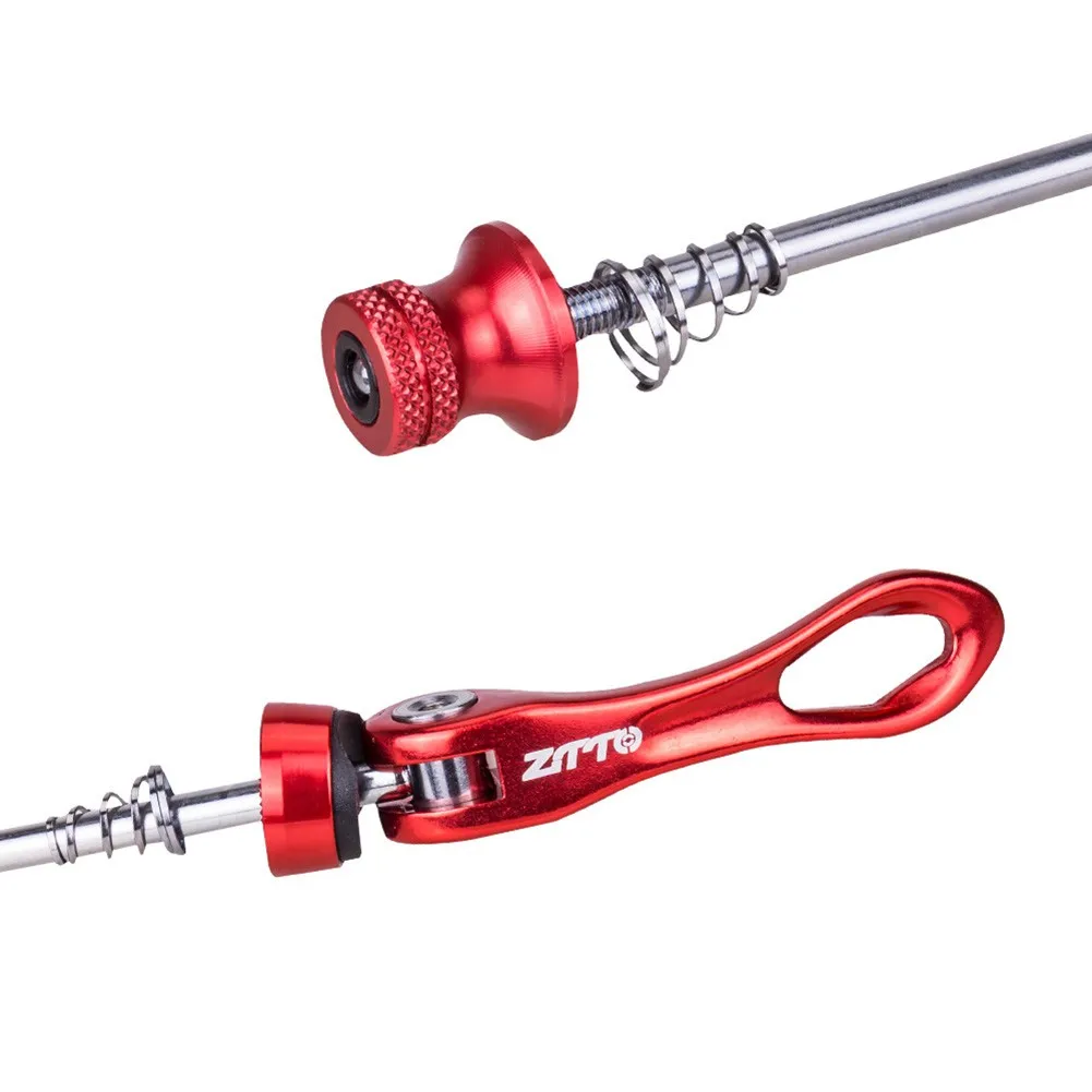 Color: Burgundy, Ships From: CHINA - Parts Quick Release Skewer Skewer Anti-corrosion Bike Front Rear QR Mountain Bike Aluminum Alloy + Steel Hot New
