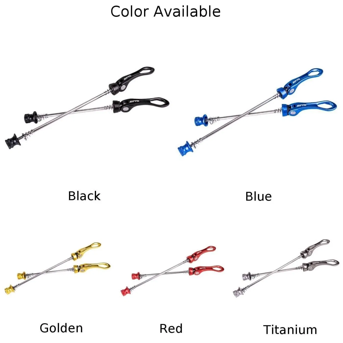 Color: Burgundy, Ships From: CHINA - Parts Quick Release Skewer Skewer Anti-corrosion Bike Front Rear QR Mountain Bike Aluminum Alloy + Steel Hot New