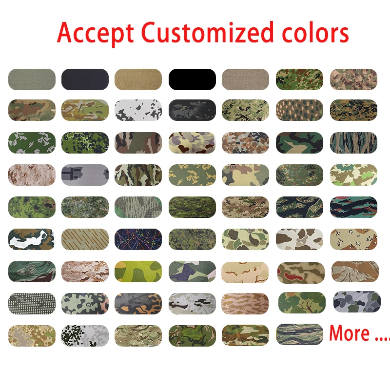 Color: Red - FAST Helmet Cover Flecktarn Splittertarn NFP CADPAT Camouflage Cap customed camo