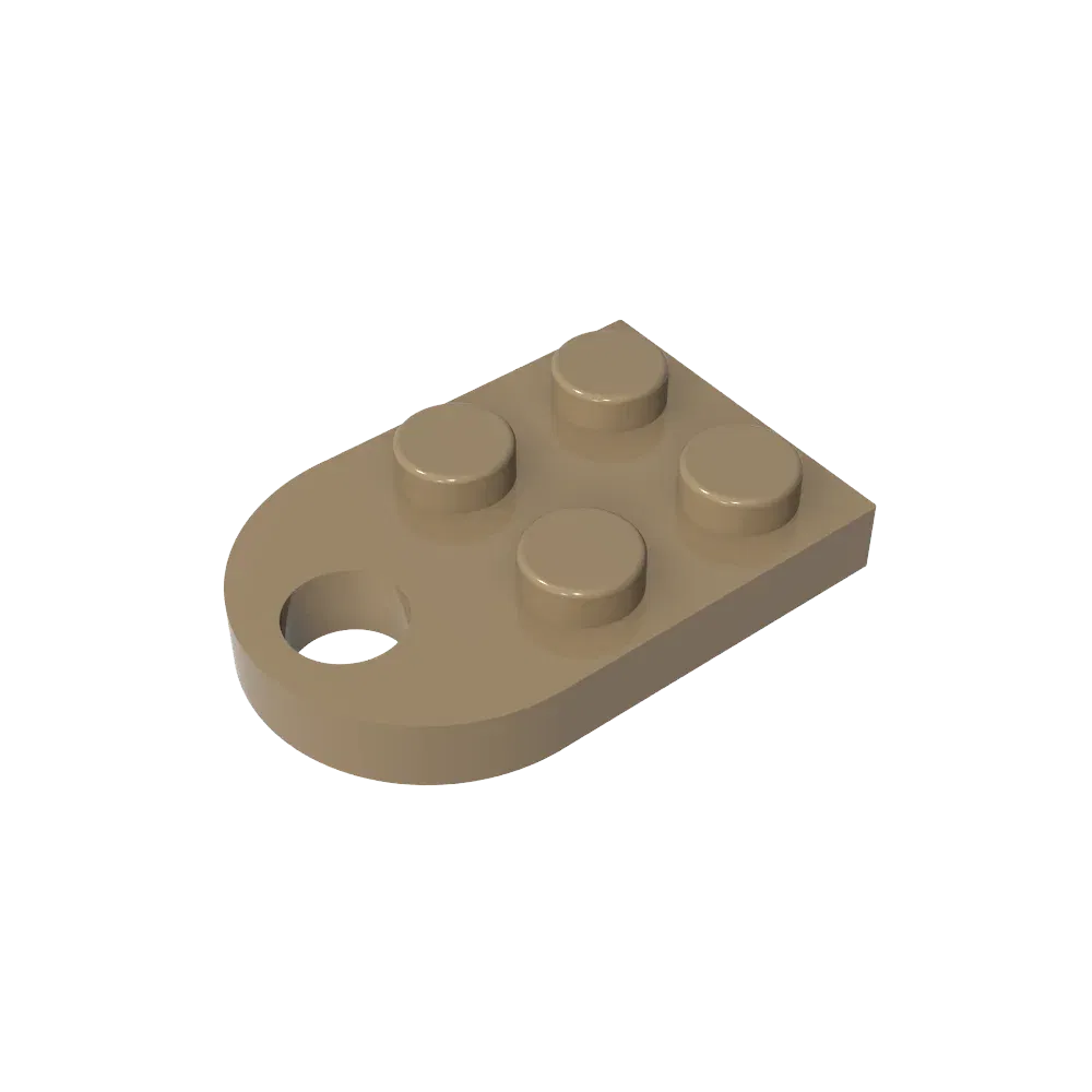 Color: Dark Orange - Gobricks 1pcs Moc Bricks Plate Special Parts 3x2 with Hole Compatible with 3176 Assemble Building Block Kids Toys DIY Gift Adult