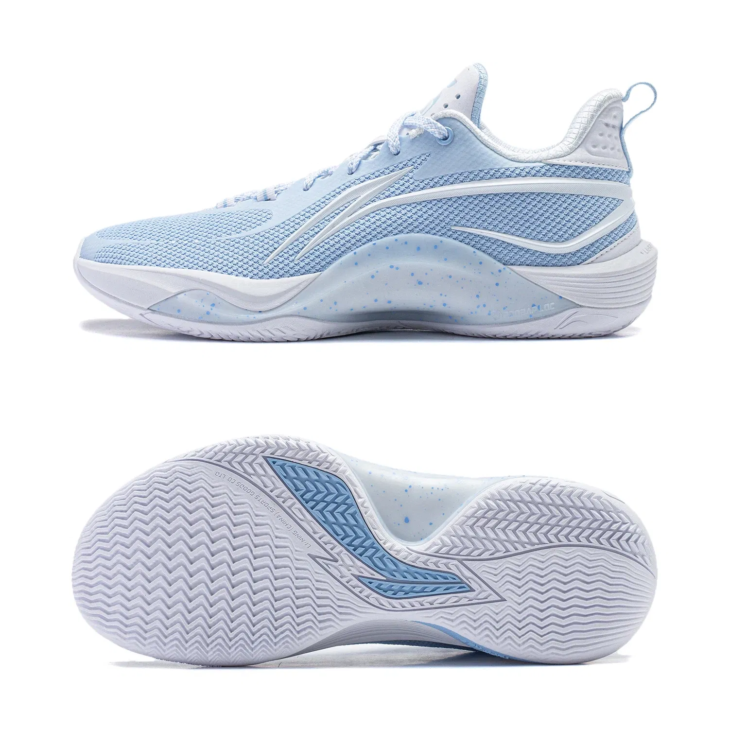 Color: SKY BLUE, Shoe Size: 10 - Li-Ning Men SHINING On Court Basketball Shoes Fred VanVleet Breathable Cushion LIGHT FOAM PLUS Sneakers Sport Shoes ABPU001