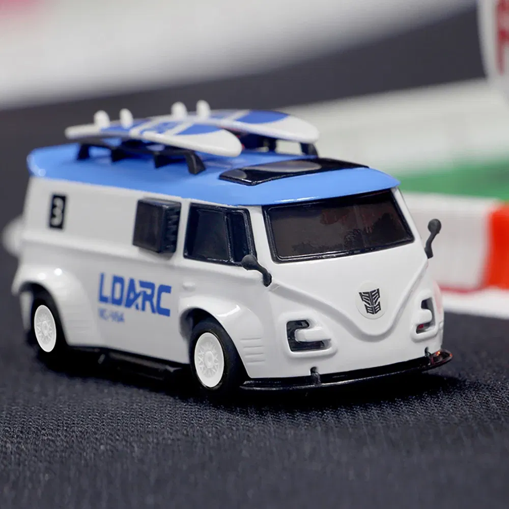 Color: GRAY - LDARC V64 1/64 MINI RC Simulated Electric Remote Control Model Car Tabletop Bus Vehicle RTR 2.4GHz Adults Children's Toys