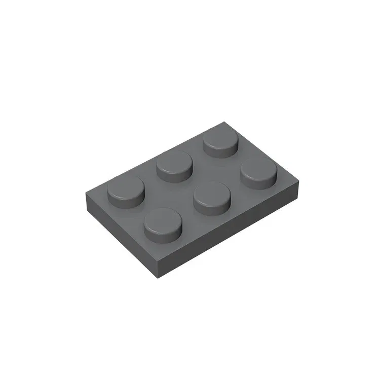 Color: Chocolate - Gobricks GDS-510 Plate 2 x 3 compatible with lego 3021 pieces of children's toys building block Particles Plate DIY
