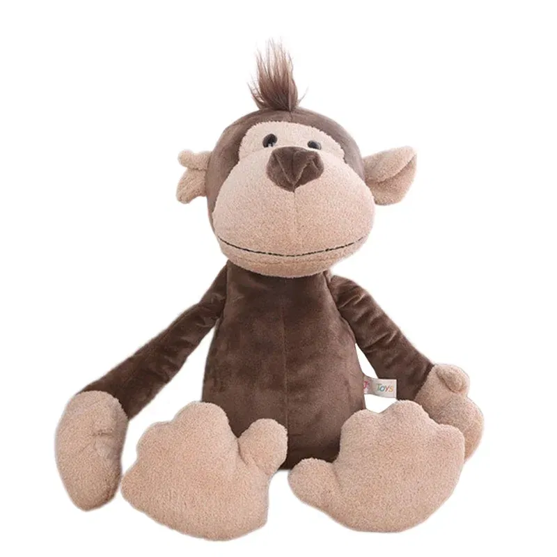 Color: GRAY, Height: 11cm-30cm - Stuffed Plush Animals Toys Soft Dolls Jungle Lion Elephant Tiger Dog Fox Monkey Deer Children Gift Kawaii Baby Kids Hobbie Toys