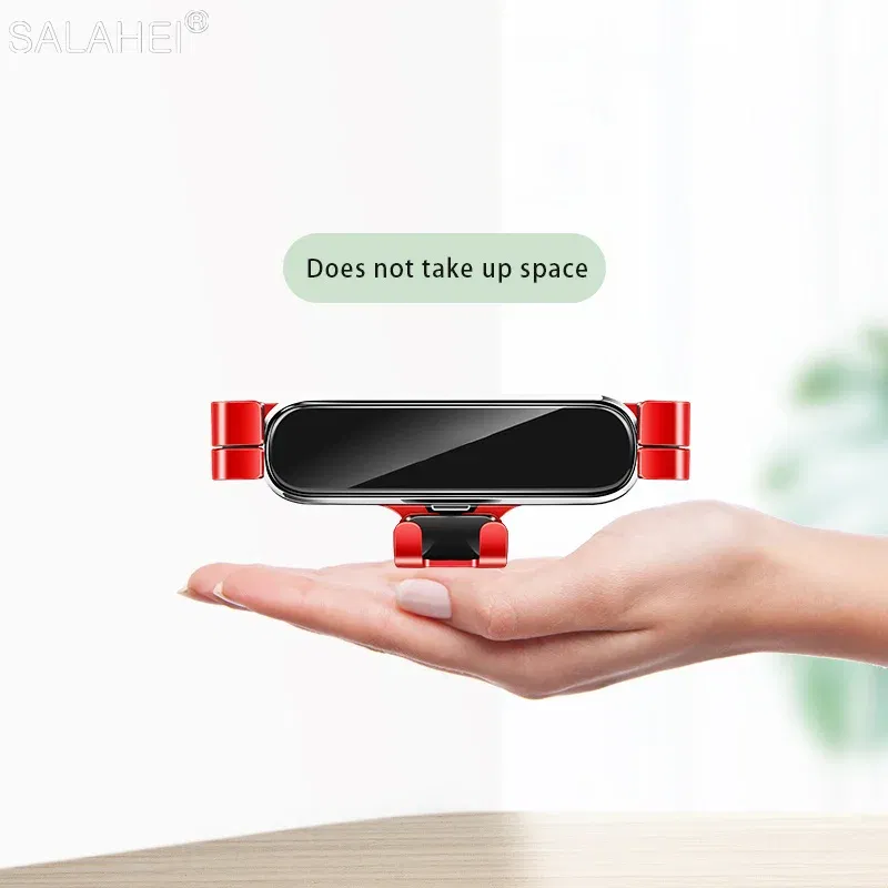 Color Name: Black - Gravity Car Mobile Phone Holder GPS Support For Mercedes Benz C Class 2019 W205 C180 C250 C300 GLC X253 2019 2020 For Iphone