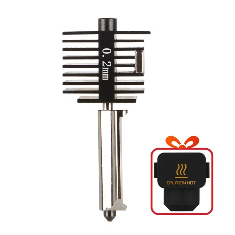 Color: Red - Hardened Steel Nozzle For Bambu Lab A1 mini Hotend Kit 0.4/0.6/0.8mm Fast Speed Bambulab A1 Hot End Assembly 3D printer part